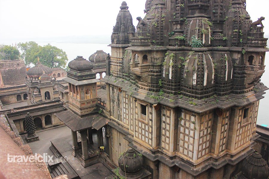 Top View of Maheshwar Temple in Ahilya Fort
