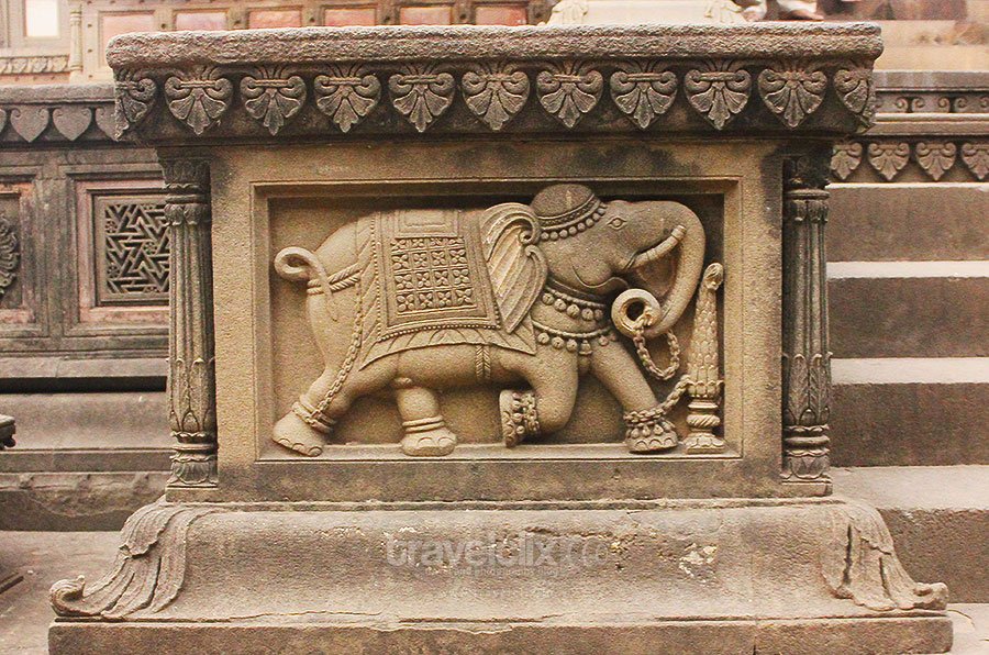 Beautiful Elephant Stone carving