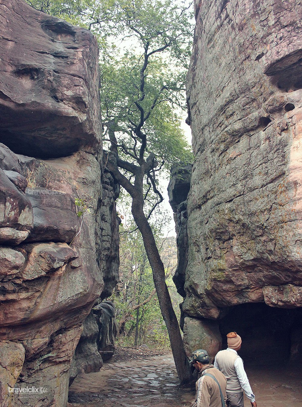 Man Face Rock Formation, Bhimbetka, Madhya Pradesh, India